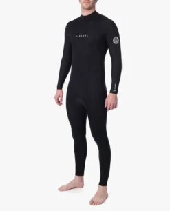 Rip Curl Dawn Patrol 5/3mm Back Zip Mens Wetsuit - Black