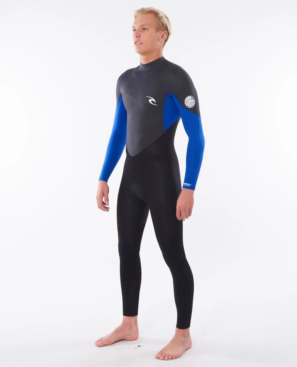 Rip Curl Omega 5/3mm Back Zip Mens Wetsuit - Blue 5 Rip Curl Omega 5/3mm Back Zip Mens Wetsuit - Blue - Image 3