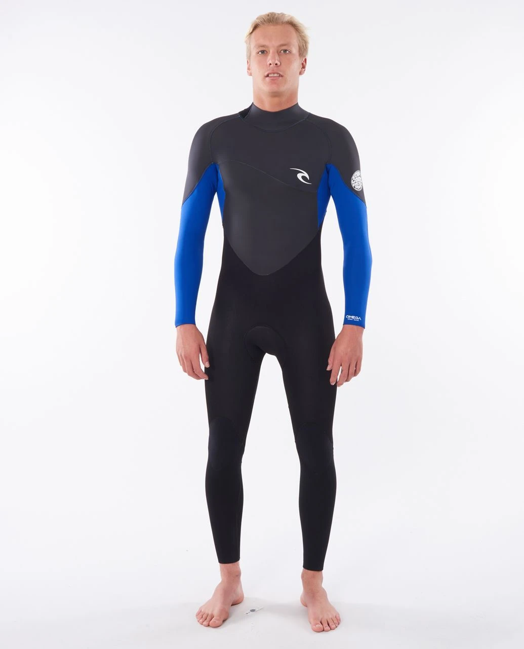 Rip Curl Omega 5/3mm Back Zip Mens Wetsuit - Blue 3 Rip Curl Omega 5/3mm Back Zip Mens Wetsuit - Blue