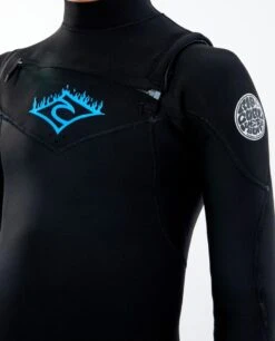 Rip Curl Dawn Patrol Junior Boys 3/2mm Chest Zip Wetsuit - Black 9 Rip Curl Dawn Patrol Junior Boys 3/2mm Chest Zip Wetsuit - Black -Aqua Style Shop 73422 wsm9kb 0431 5
