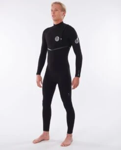 Rip Curl Flash Bomb 5/3mm Zip Free Wetsuit 2022 - Black