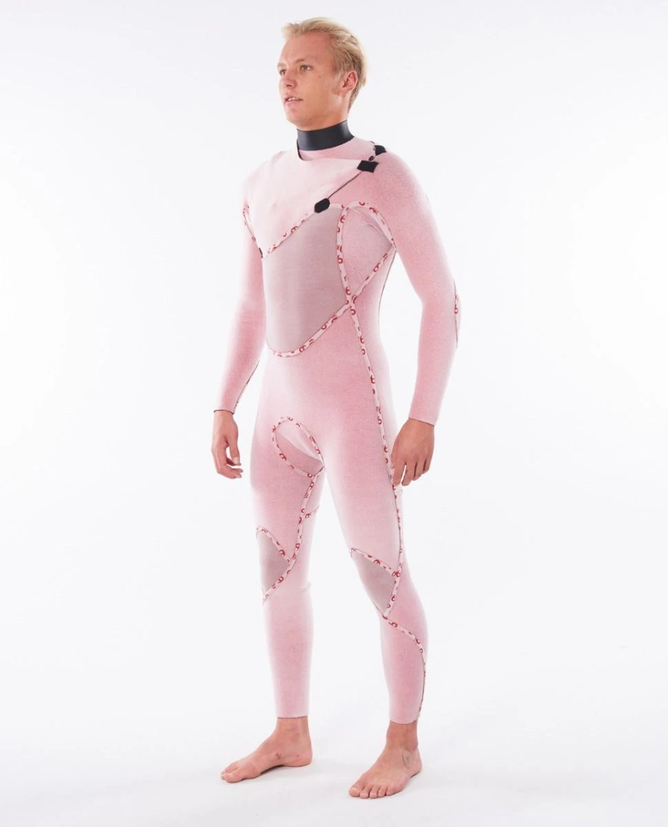 Rip Curl Flash Bomb 5/3mm Chest Zip Mens Wetsuit 2023 - Slate 6 Rip Curl Flash Bomb 5/3mm Chest Zip Mens Wetsuit 2023 - Slate - Image 4