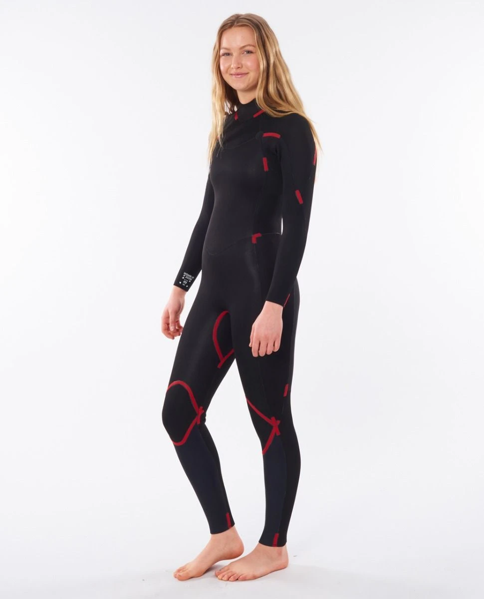 Rip Curl Omega 3/2mm Back Zip Womens Wetsuit 2023 - Green 8 Rip Curl Omega 3/2mm Back Zip Womens Wetsuit 2023 - Green - Image 6