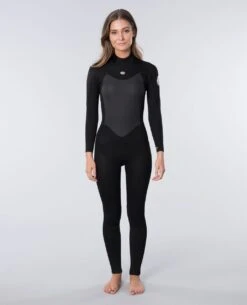 Rip Curl Omega 5/3mm Back Zip Womens Wetsuit 2023 - Black -Aqua Style Shop 74042 wsm9uw 0090 1