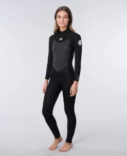 Rip Curl Omega 5/3mm Back Zip Womens Wetsuit 2023 - Black