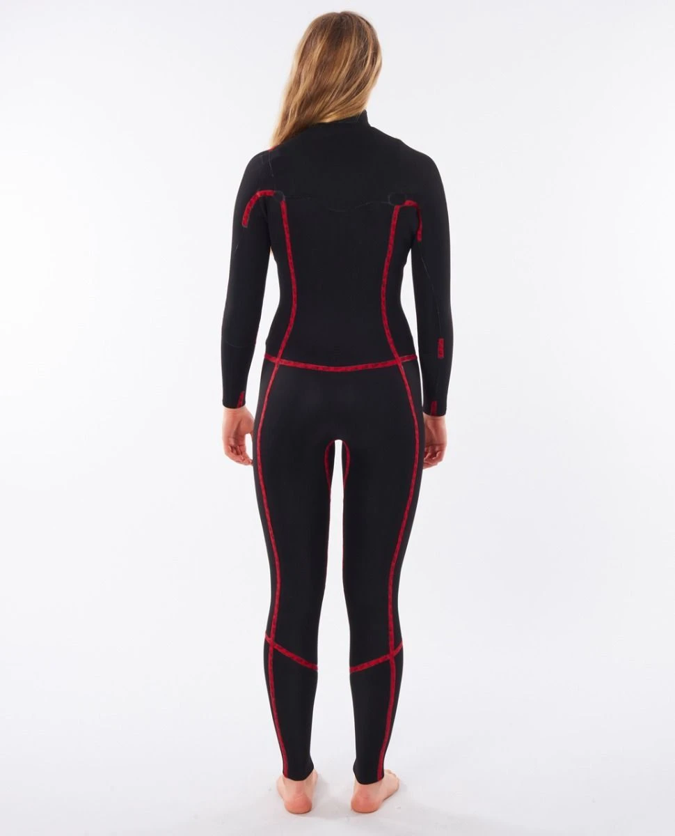 Rip Curl Dawn Patrol 4/3mm Chest Zip Womens Wetsuit 2023 - Black 7 Rip Curl Dawn Patrol 4/3mm Chest Zip Womens Wetsuit 2023 - Black - Image 5