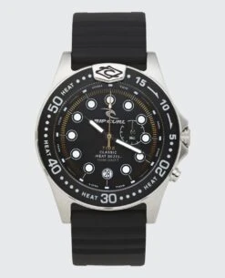 Rip Curl Classic Heat Bezel Tide Watch In Black -Aqua Style Shop 74318 a1154 0090 1