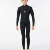 Rip Curl Freelite 3/2mm Back Zip Junior Wetsuit 2023 - Black -Aqua Style Shop 79395 wf203j 0090 3