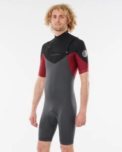 Rip Curl Mens Dawn Patrol 2/2mm Shorty Wetsuit 2023 - Maroon -Aqua Style Shop 80133 wsp9gm 4370 1 1