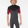 Rip Curl Mens Dawn Patrol 2/2mm Shorty Wetsuit 2023 - Maroon -Aqua Style Shop 80135 wsp9gm 4370 3