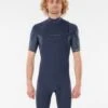 Rip Curl Mens Dawn Patrol 2/2mm Shorty Wetsuit 2023 - Slate -Aqua Style Shop 80140 wsp9gv 4099 3