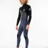 Rip Curl Flash Bomb 5/3mm Chest Zip Mens Wetsuit 2023 - Slate -Aqua Style Shop 84040 wstydf 4099 1