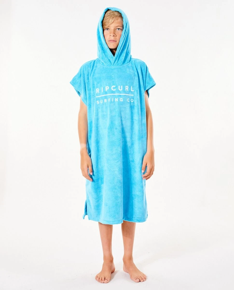 Rip Curl Hooded Junior Boys Changing Towel - Blue 4 Rip Curl Hooded Junior Boys Changing Towel - Blue - Image 2