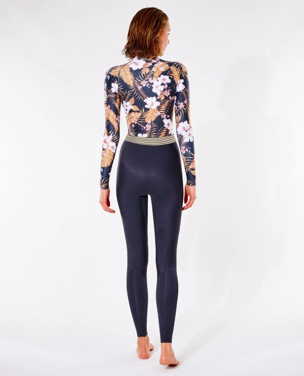 Rip Curl G Bomb 2mm Front Zip Womens Wetsuit 2023 - Black / Gold 4 Rip Curl G Bomb 2mm Front Zip Womens Wetsuit 2023 - Black / Gold - Image 2