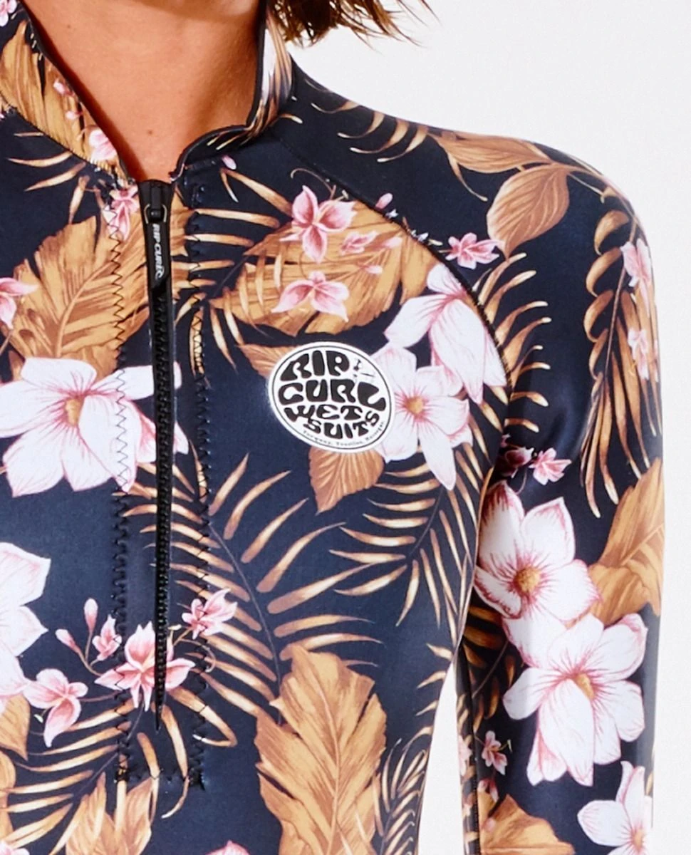 Rip Curl G Bomb 2mm Front Zip Womens Wetsuit 2023 - Black / Gold 5 Rip Curl G Bomb 2mm Front Zip Womens Wetsuit 2023 - Black / Gold - Image 3