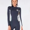Rip Curl Dawn Patrol 2/2mm Womens Long Sleeve Eco Shortie Wetsuit - Charcoal 1 Rip Curl Dawn Patrol 2/2mm Womens Long Sleeve Eco Shortie Wetsuit - Charcoal -Aqua Style Shop 94071 115wsp 8059 3