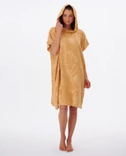 Rip Curl Sun Rays Terry Womens Hooded Poncho Towel - Sand