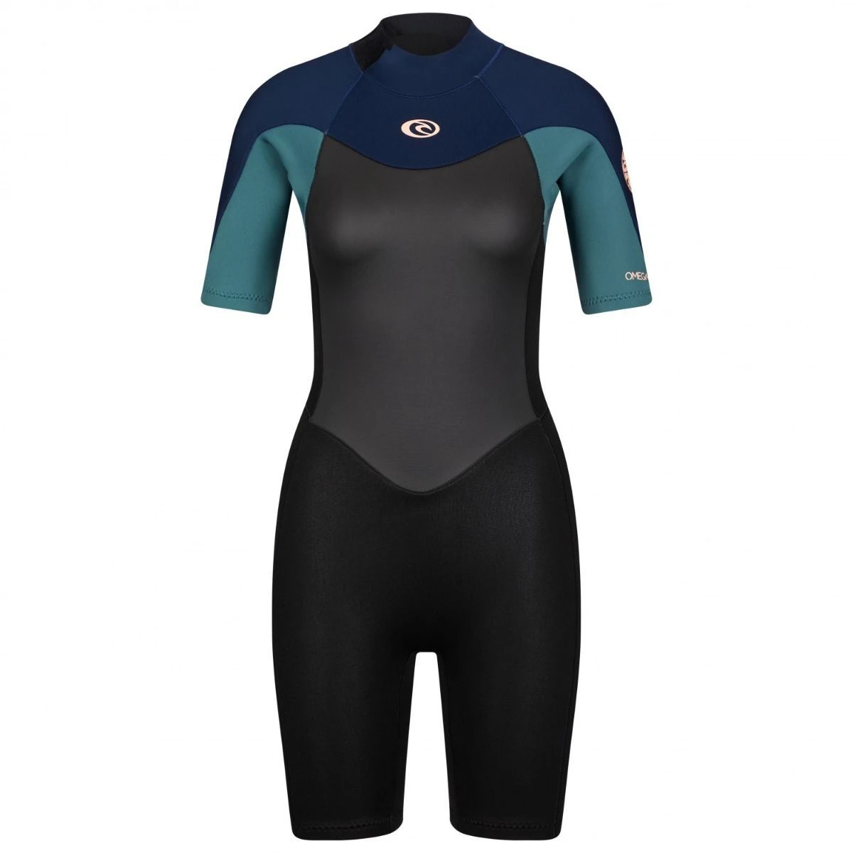 Rip Curl Womens Omega 1.5mm Shorty Wetsuit 2022 - Green 4 Rip Curl Womens Omega 1.5mm Shorty Wetsuit 2022 - Green - Image 2