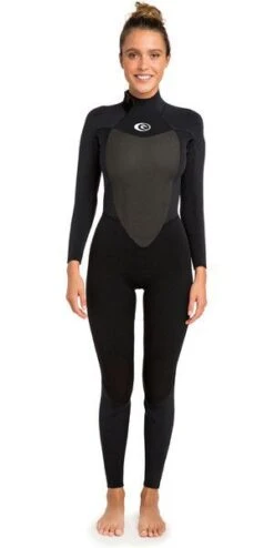 Rip Curl Omega 3/2mm Back Zip Womens Wetsuit 2022 - Black