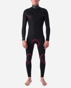 Rip Curl Dawn Patrol Performance 3/2mm Chest Zip Wetsuit - Black -Aqua Style Shop rip curl wetsuit 3 2mm inside