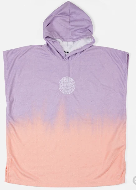 Rip Curl Dip Dye Kids Hooded Towel - Lilac 3 Rip Curl Dip Dye Kids Hooded Towel - Lilac