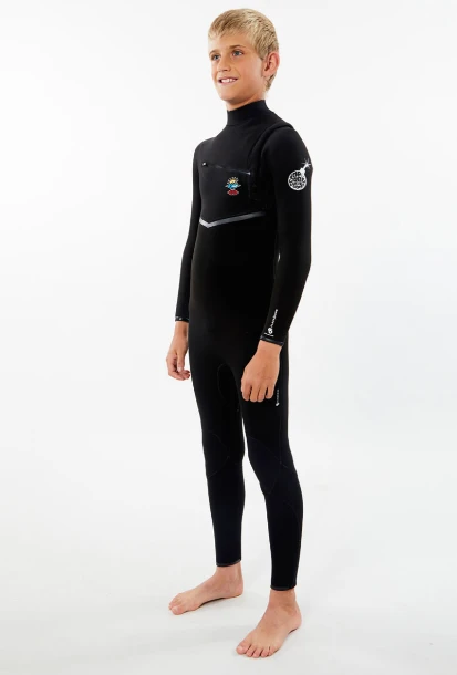 Rip Curl Flashbomb 5/3mm Junior Chest Zip Wetsuit 2023 - Black 3 Rip Curl Flashbomb 5/3mm Junior Chest Zip Wetsuit 2023 - Black