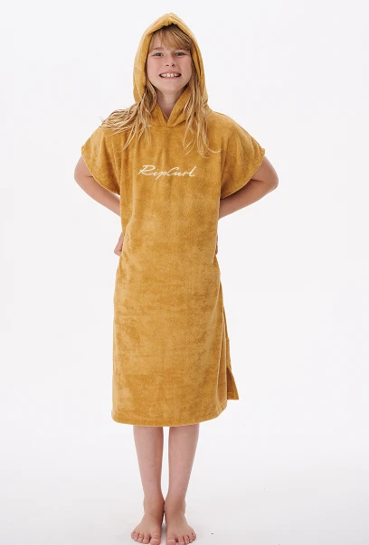 Rip Curl Script Junior Hooded Towel - Honey 3 Rip Curl Script Junior Hooded Towel - Honey