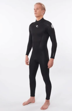 Rip Curl Freelite 5/3mm Mens Back Zip Wetsuit 2023 - Black