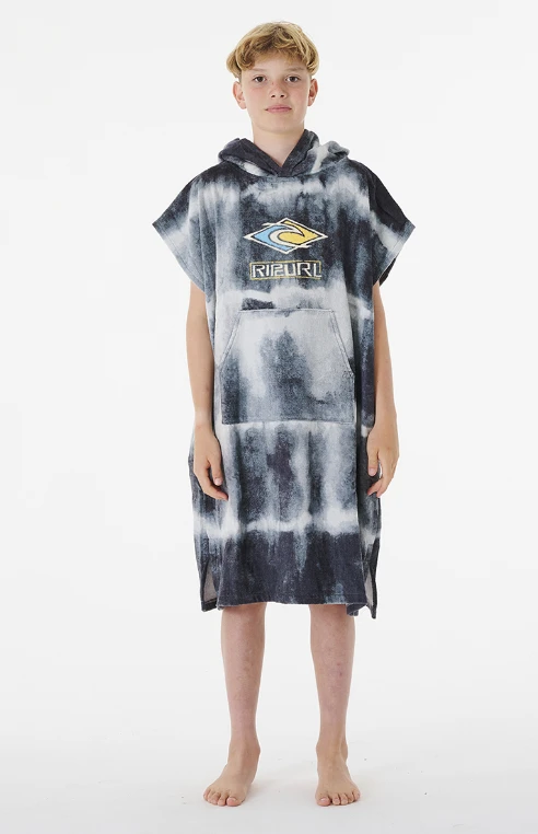 Rip Curl Printed Hooded Boys Towel - Black/White 3 Rip Curl Printed Hooded Boys Towel - Black/White