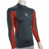 Rip Curl Waves Mens Long Sleeve Rash Vest - Navy Marle